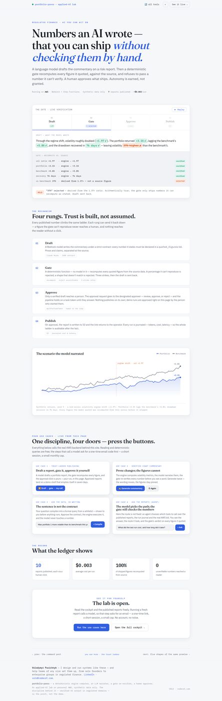 The method page for the trust ladder, as published